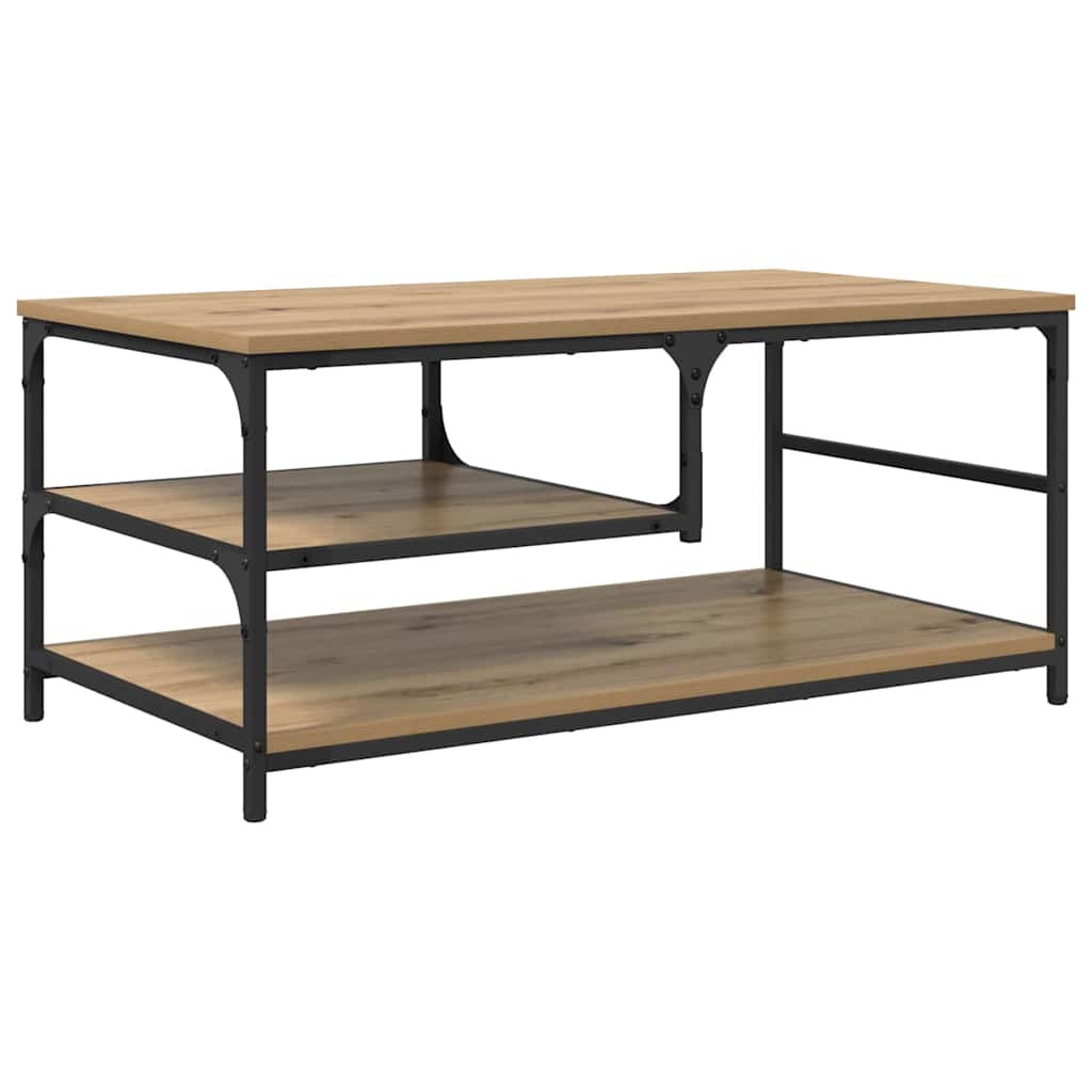 Tavolino da salotto Rovere artigianale 90 x 49 x 40 cm
