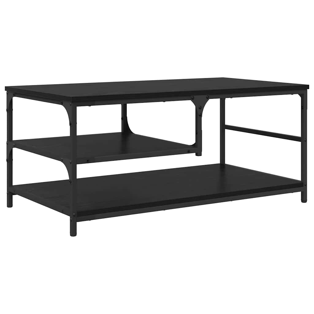 Tavolino da salotto Rovere Nero 90 x 49 x 40 cm