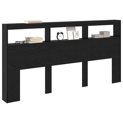 Testiera Rovere Nero 200 x 17 x 102 cm Legno multistrato