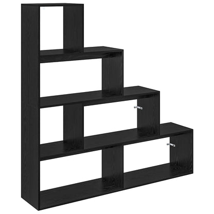 Libreria divisoria Rovere Nero 143,5 x 29 x 143,5 cm
