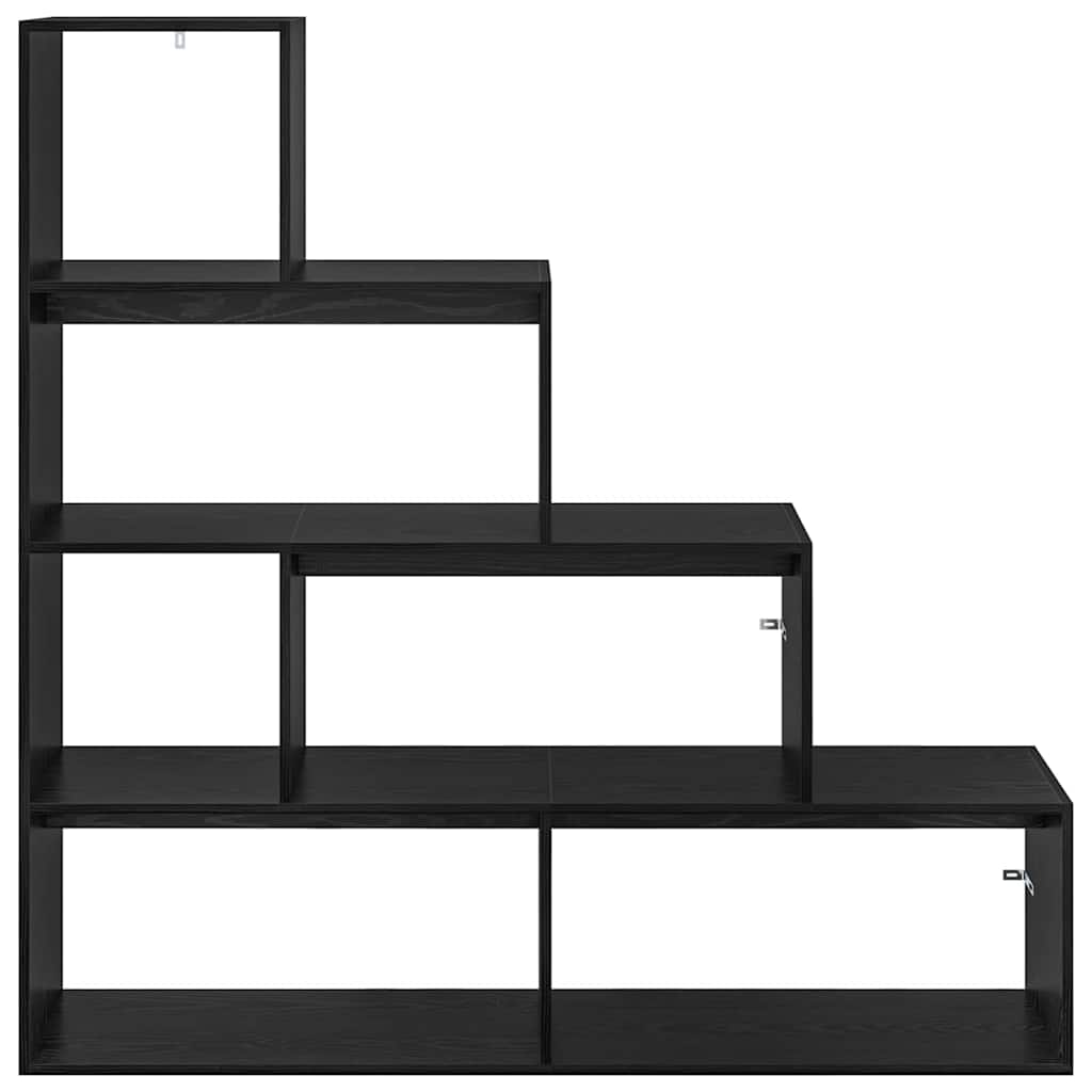 Libreria divisoria Rovere Nero 143,5 x 29 x 143,5 cm