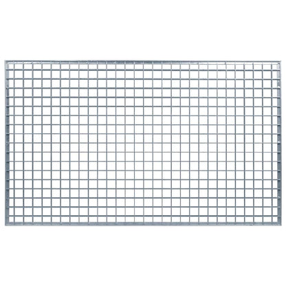 Grata Argento 30 x 30 x 2 cm Acciaio Zincato a Caldo