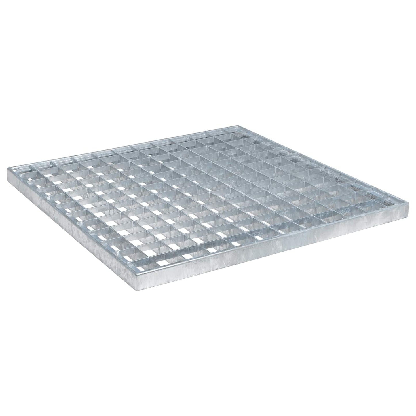 Grata Argento 40 x 40 x 2 cm Acciaio Zincato a Caldo