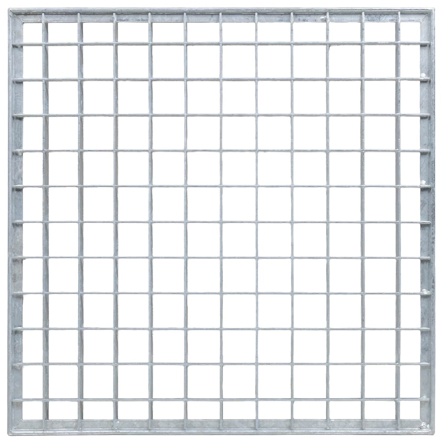 Grata Argento 40 x 40 x 2 cm Acciaio Zincato a Caldo