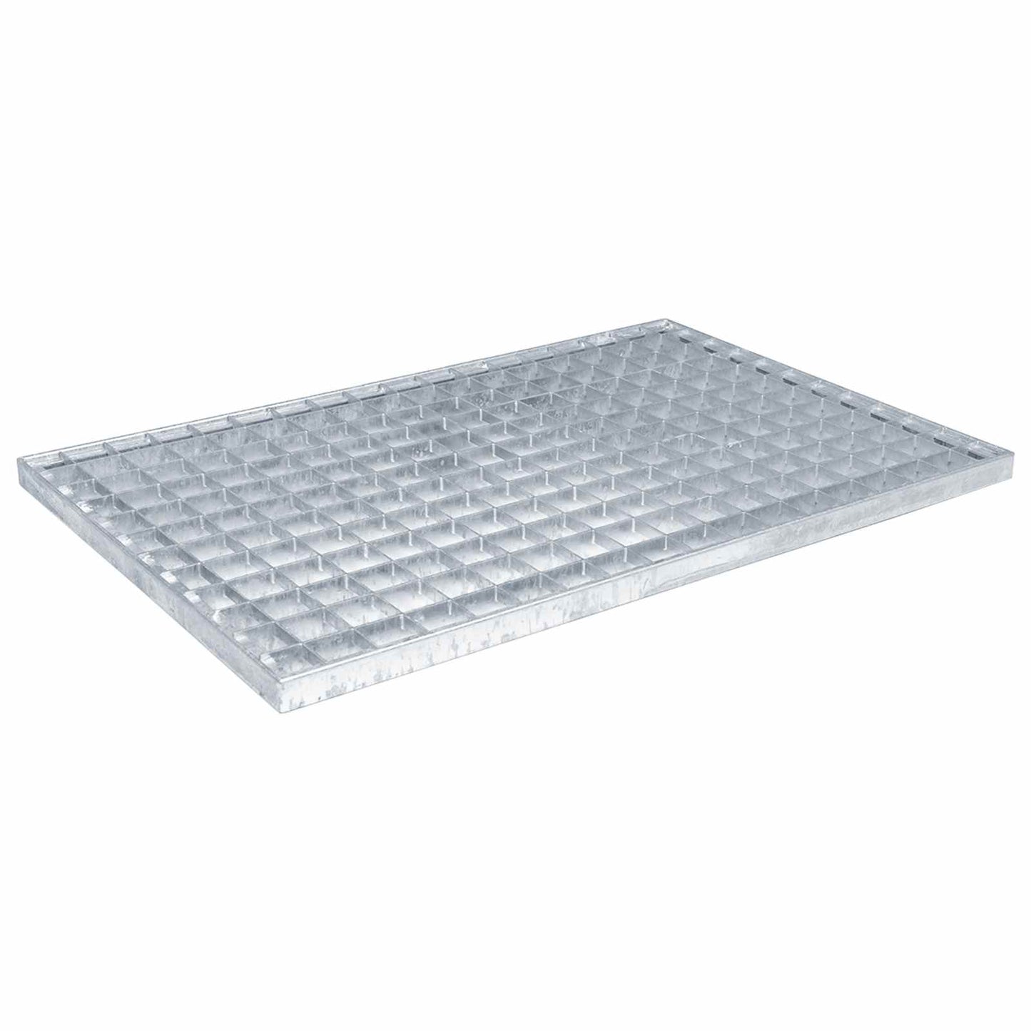 Grata Argento 60 x 40 x 2 cm Acciaio Zincato a Caldo