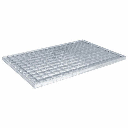 Grata Argento 60 x 40 x 2 cm Acciaio Zincato a Caldo