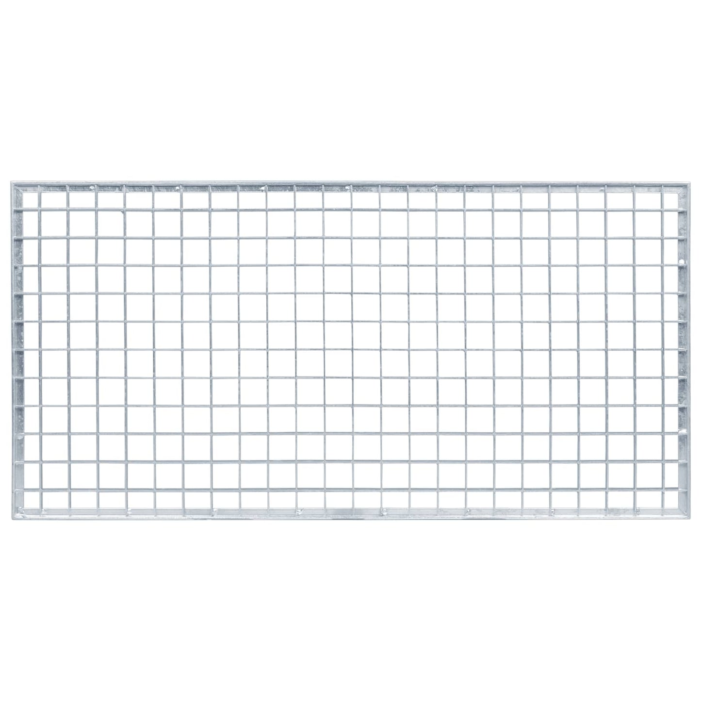 Grata Argento 80 x 40 x 2 cm Acciaio Zincato a Caldo