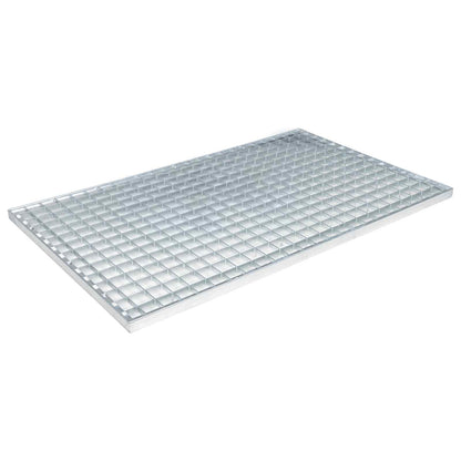 Grata Argento 80 x 50 x 2 cm Acciaio Zincato a Caldo