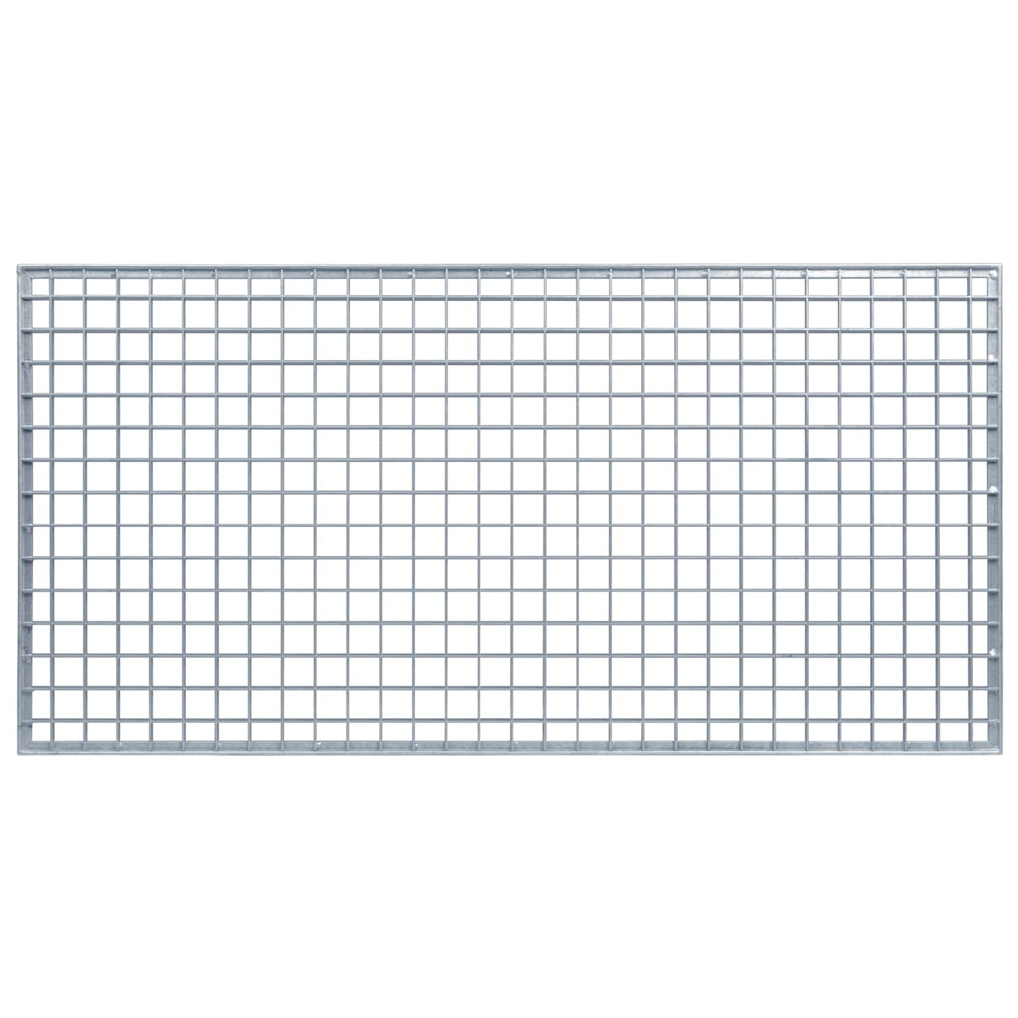Grata Argento 100 x 50 x 2 cm Acciaio Zincato a Caldo