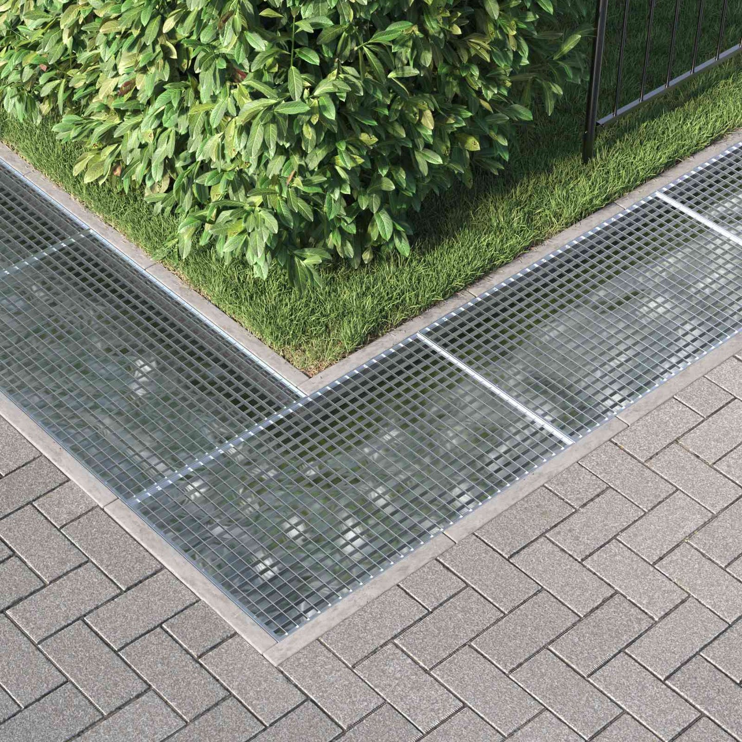 Grata Argento 100 x 60 x 2 cm Acciaio Zincato a Caldo