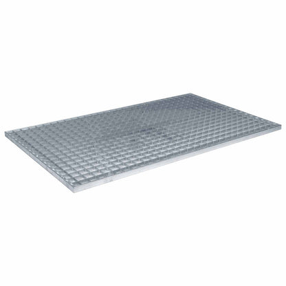 Grata Argento 100 x 60 x 2 cm Acciaio Zincato a Caldo