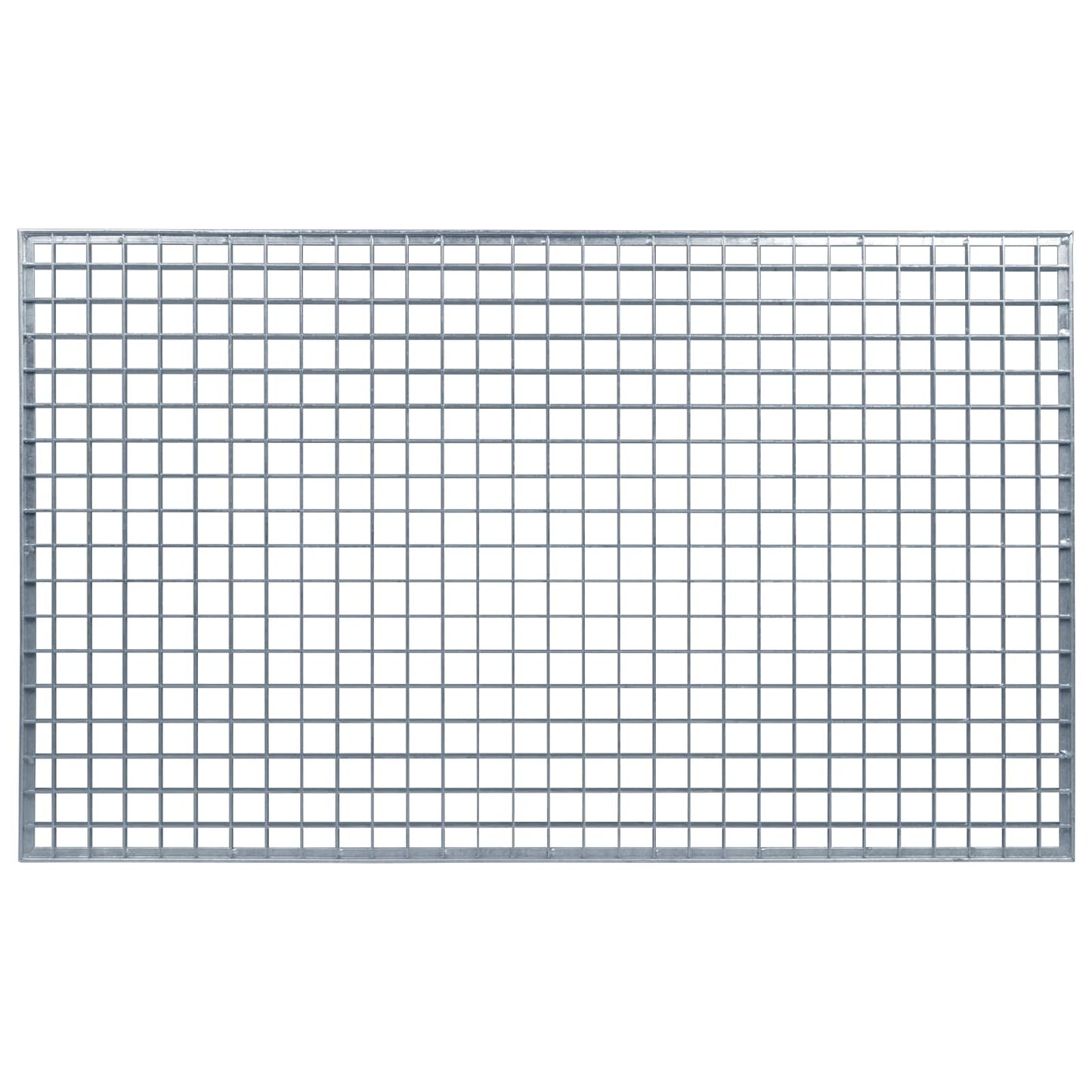 Grata Argento 100 x 60 x 2 cm Acciaio Zincato a Caldo