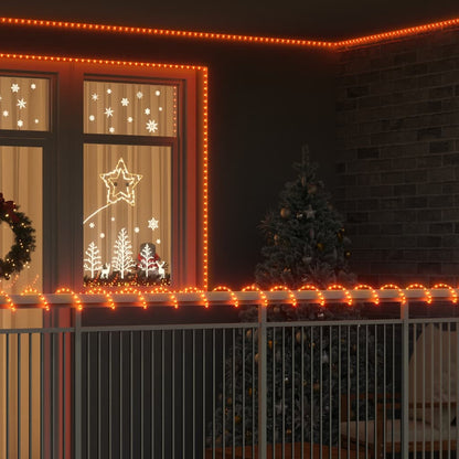 Luce a corda con 2400 LED Bianco caldo 100 m PVC