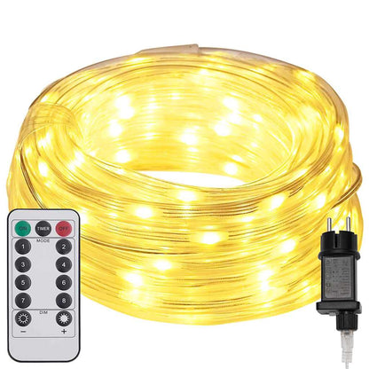 Luce a corda con 240 LED Bianco caldo 10 m PVC