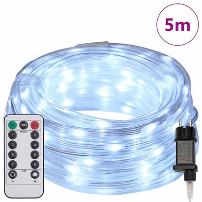 Luce a corda con 120 LED Bianco Freddo 5 m PVC