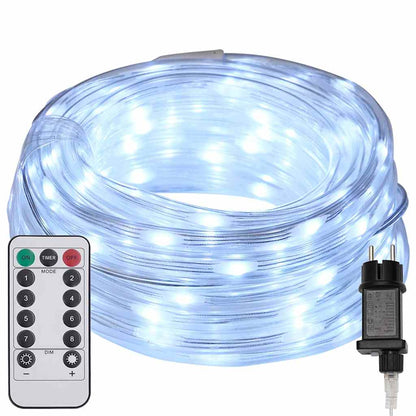 Luce a corda con 240 LED Bianco Freddo 10 m PVC