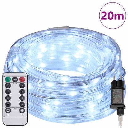 Luce a corda con 480 LED Bianco Freddo 20 m PVC