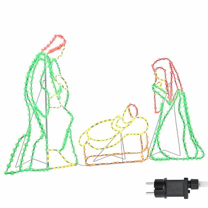 Scena di NativitÃ  Illuminata Multicolore 112 x 71,5 cm PVC