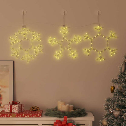 Fiocco di Neve di Natale Bianco caldo 44,5 x 38 cm PVC