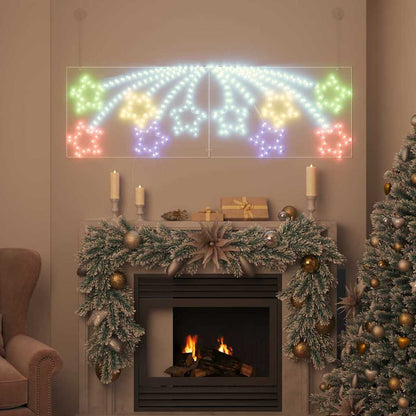 Stella di Natale con 432 LED Multicolore 182 x 58 cm PVC