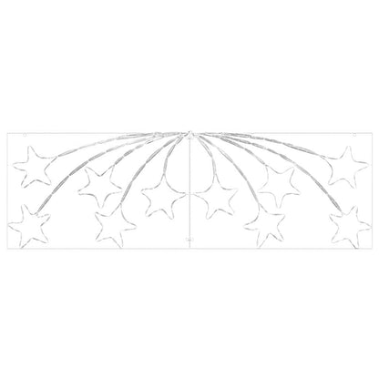 Stella di Natale con 432 LED Multicolore 182 x 58 cm PVC