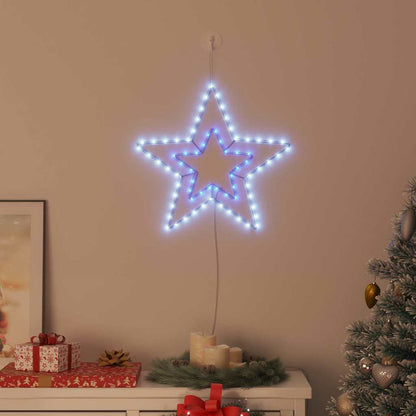 Stella di Natale Bianco Freddo 51,5 x 50 x 0,65 cm Ferro