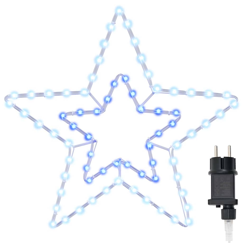 Stella di Natale Bianco Freddo 51,5 x 50 x 0,65 cm Ferro