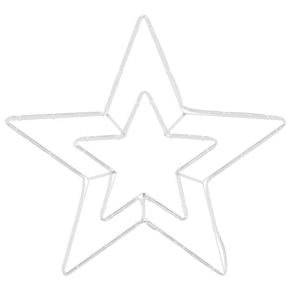 Stella di Natale Bianco Freddo 51,5 x 50 x 0,65 cm Ferro