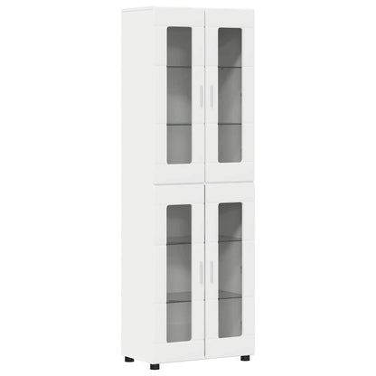 Credenza FLORIN Bianco 60 x 35 x 182 cm Legno multistrato