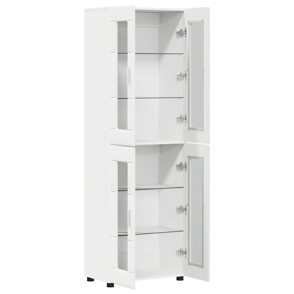 Credenza FLORIN Bianco 60 x 35 x 182 cm Legno multistrato