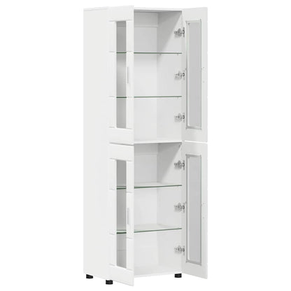 Credenza FLORIN Bianco 60 x 35 x 182 cm Legno multistrato