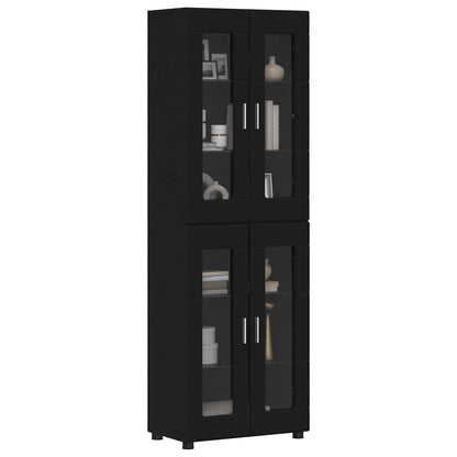 Credenza FLORIN Nero 60 x 35 x 182 cm Legno multistrato