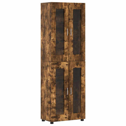 Credenza FLORIN Rovere fumÃ© 60 x 35 x 182 cm Legno multistrato