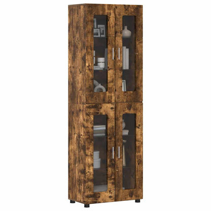 Credenza FLORIN Rovere fumÃ© 60 x 35 x 182 cm Legno multistrato