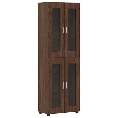 Credenza con lo scaffale FLORIN Rovere Marrone 60 x 35 x 182 cm