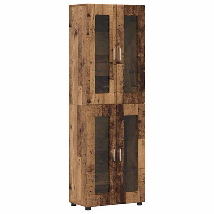 Credenza con lo scaffale FLORIN Legno vecchio 60 x 35 x 182 cm
