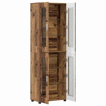 Credenza con lo scaffale FLORIN Legno vecchio 60 x 35 x 182 cm