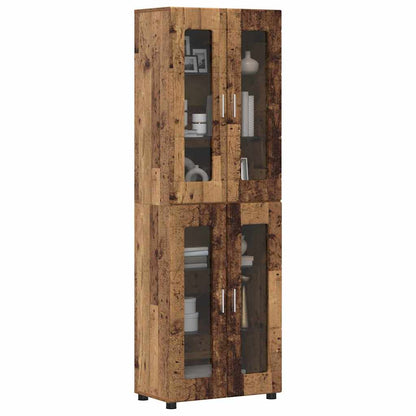 Credenza con lo scaffale FLORIN Legno vecchio 60 x 35 x 182 cm