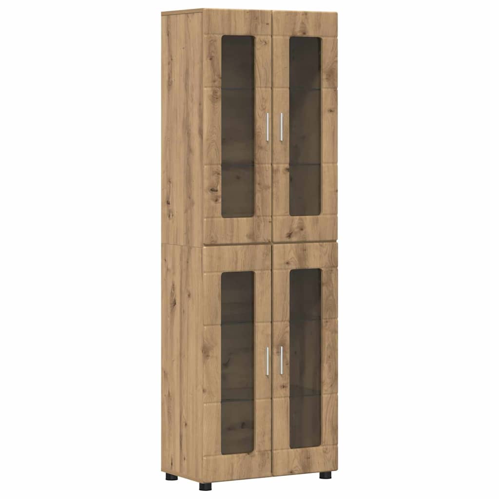 Credenza con porta FLORIN Rovere artigianale 60 x 35 x 182 cm