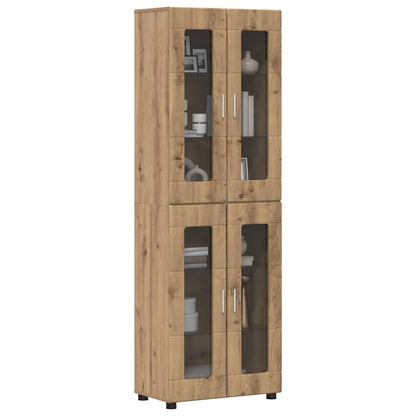 Credenza con porta FLORIN Rovere artigianale 60 x 35 x 182 cm