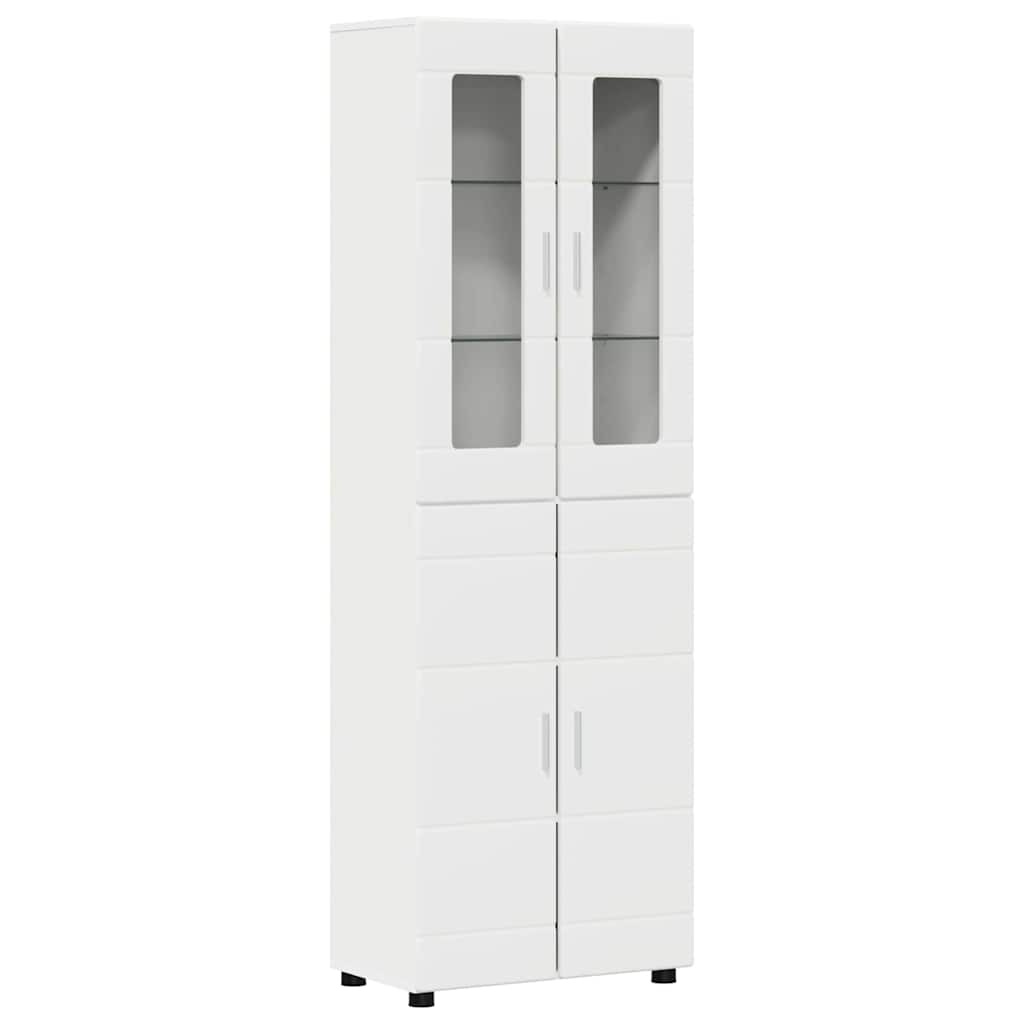 Credenza FLORIN Bianco 60 x 35 x 182 cm Legno multistrato