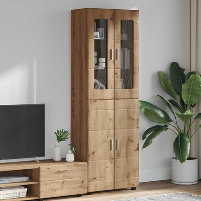 Credenza con porta FLORIN Rovere artigianale 60 x 35 x 182 cm