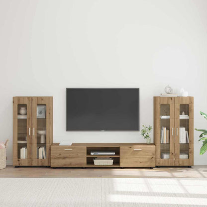 Set mobile TV FLORIN Rovere artigianale Legno multistrato