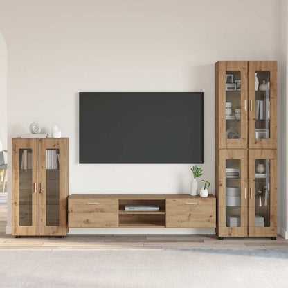 Set mobile TV FLORIN Rovere artigianale Legno multistrato