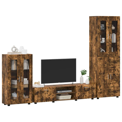 Set mobile TV con cassetto FLORIN Rovere fumÃ© Legno multistrato