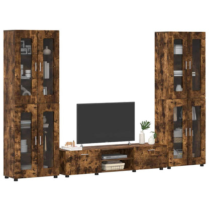 Set mobile TV con cassetto FLORIN Rovere fumÃ© Legno multistrato