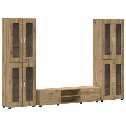 Set mobile TV FLORIN Rovere artigianale Legno multistrato