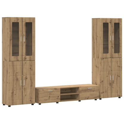 Set mobile TV FLORIN Rovere artigianale Legno multistrato