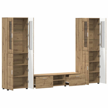 Set mobile TV FLORIN Rovere artigianale Legno multistrato