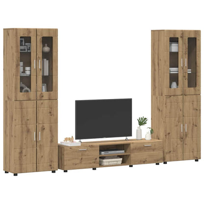 Set mobile TV FLORIN Rovere artigianale Legno multistrato
